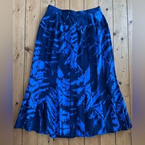 Vintage Greta Beverly Hills Silk Pleated Skirt Sz 2